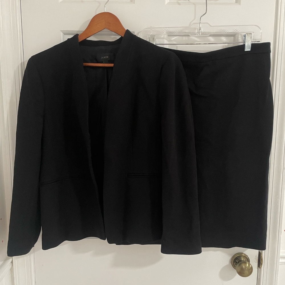 J. Crew No. 2 Pencil Skirt in Black Stretch Twill - Picture 3 of 4